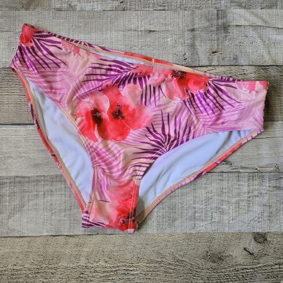 YMI | Bandeau Bikini in Purple Palms Print Sz M - Picture 12 of 16